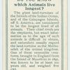 Do you know which animals live longest?