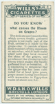 Do you know what causes the bloom on grapes?