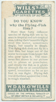 Do you know why the flying-fish flies?