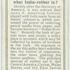 Do you know what India-rubber is?