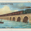 Do you know where a railway runs over the sea?