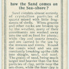 Do you know how the sand comes on the sea-shore?