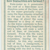 Do you know how stalactites are formed?