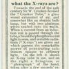 Do you know what the x-rays are?