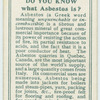 Do you know what asbestos is?