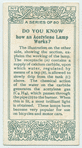 Do you know how an Acetylene lamp works?
