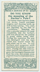 Do you know the meaning of the barber's pole?