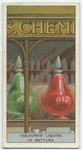 Do you know why chemists have large bottles of coloured liquid in their windows?