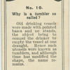 Why is a tumbler so called?