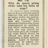 Why do sports prizes often take the shape of cups?