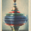 What causes a spinning top to stand erect?