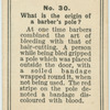 What is the origin of a barber's pole?