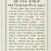 Do you know why telegraph wires hum?