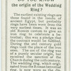 Do you know the origin of the wedding ring?