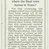 Do you know where the dead were buried in trees?