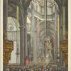 Interior de la Catedral de México. En el dia 26 de Abril del año de 1855 en que se celebró en ella la Declaracion Dógmatica de la Inmaculada Concepcion de María Santisima.