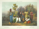 Indios Kikapoos, presentados á S.M. Maximiliano 1-o, 1865 = Indiens Kikapoos, Présentés à S.M. Maximilien 1-r = Indian Kikapoos, presented to H.M. Maximilien 1-r