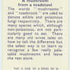Do you know a mushroom from a toadstool?