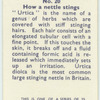 Do you know how a nettle stings?