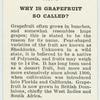 Do you know why is grapefruit so called?