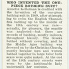 Do you know who invented the one-piece bathing suit?