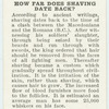 Do you know how far does shaving date back?