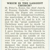 Do you know which is the largest church?