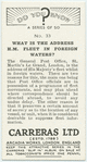 Do you know what is the address H.M. Fleet in foreign waters?