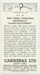 Do you know why were tankards originally glass-bottomed?