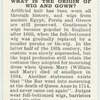 Do you know what is the origin of wig and gown?