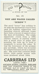 Do you know why are wages called "screw"?