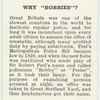 Do you know why "bobbies"?