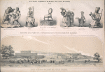 Zdaniie Vsemirnoi vystavki 1851g. v Londonie. Nekotorye iz predmetov, otpravlennykh iz Rossii na Vsemirnuiu vystavku.