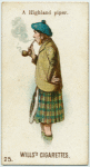 A Highland piper.