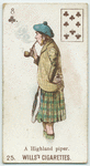 A Highland piper.