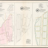 Plate 19: Map No. 551 [Bounded by Road to West Farms, Fordham Ave., Fitch St.,(Mill Brook) River St.] - Map No. 377: [Bounded by Fletcher St., Fordham Ave., Quarry Rd. and Railroad Ave.] - Map No. 180 [Bounded by Quarry Rd., John Ryer's Land and Harlem Railroad.] - Vol. 1 of Maps, Page 52: [Bounded by (Road to)West Farms to Upper Morrisania, Central Ave. and Pine Ave.]