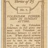 Volendam fishermen in Sunday attire.