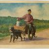 Milkman on dog-cart, Bunschotten.