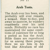 Arab tent.