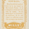 King Quail.