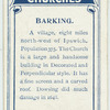 Barking.
