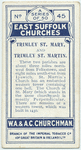 Trimley St. Mary and Trimley St. Martin.