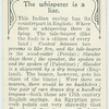 The whisperer is a liar.