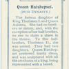 Queen Hatshepset.