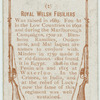 Royal Welsh Fusiliers.