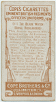 The Black Watch (Royal Highlanders).