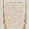 27th Light Cavalry.