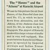 The "Hanno" and the "Athena" at Karachi Airport.