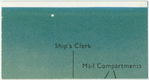 Ship's clerk.