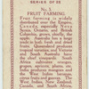 Fruit farming.